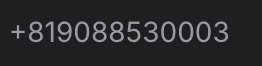 Telephone number (image)